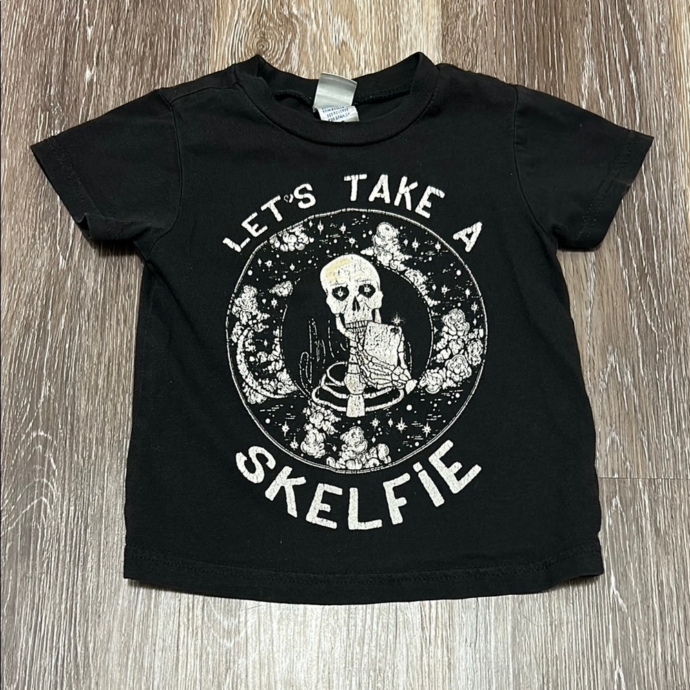 Black Graphic Kids T-Shirt